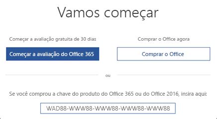 ativar o office 365 grátis.